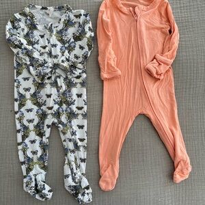Kate Quinn Baby Girl bamboo footies